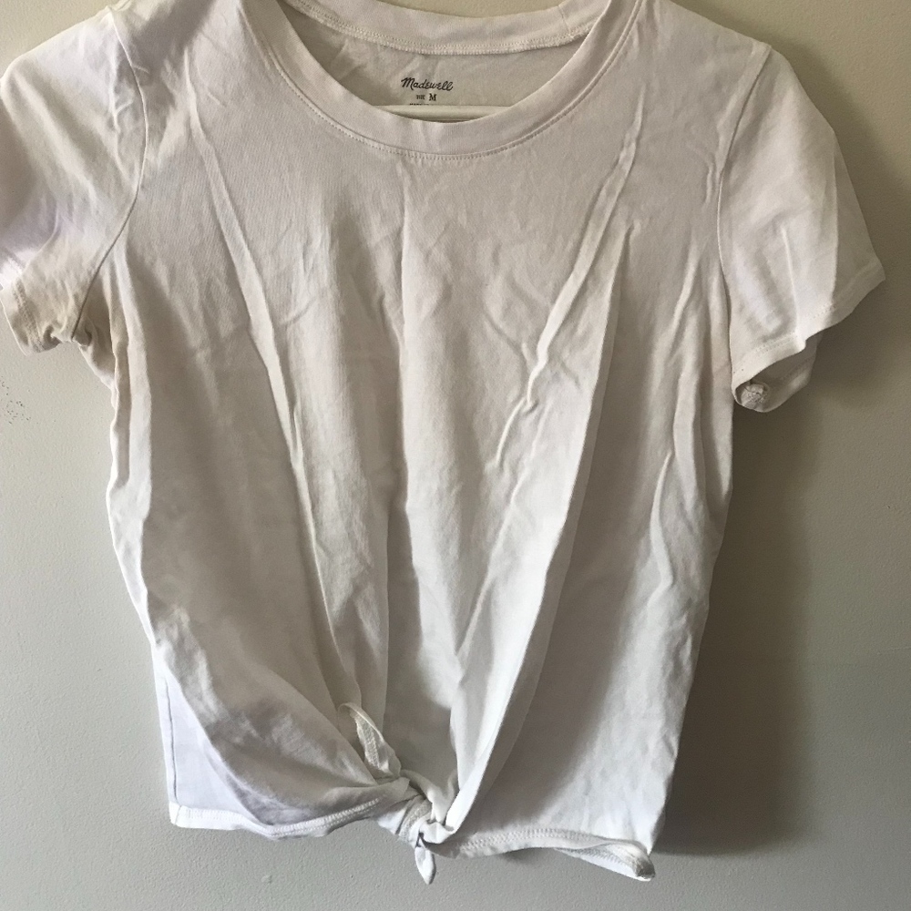Madewell Knot-Front Tee